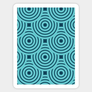 Blue Circle Seamless Pattern 031#001 Sticker